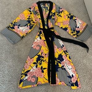Flower Print Kimono